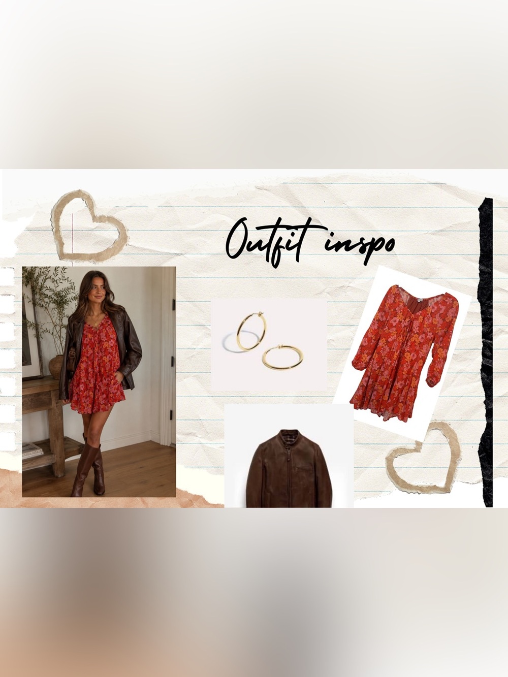 Polagram Red Floral Mini Dress with Pink & Orange Flowers boutique